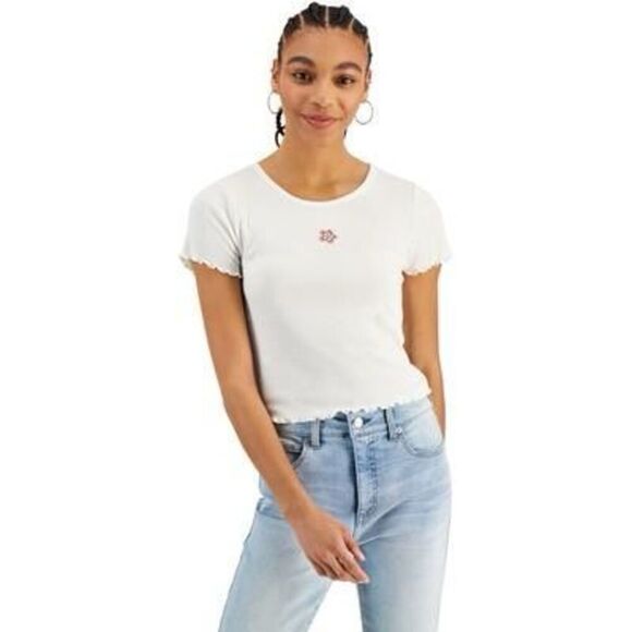 Hippie Rose Juniors' Ruffled-Hem Tank Top - Picture 1 of 3